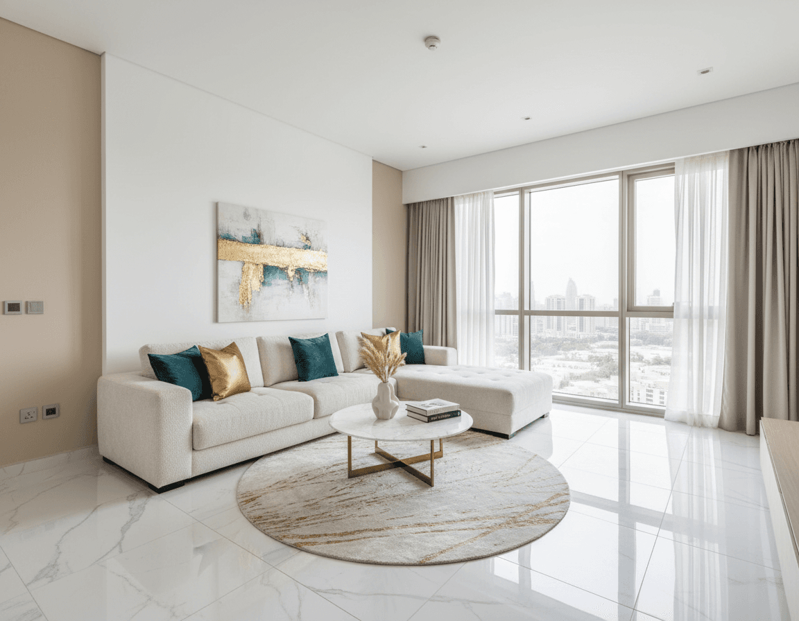 Hero photo — finished living room