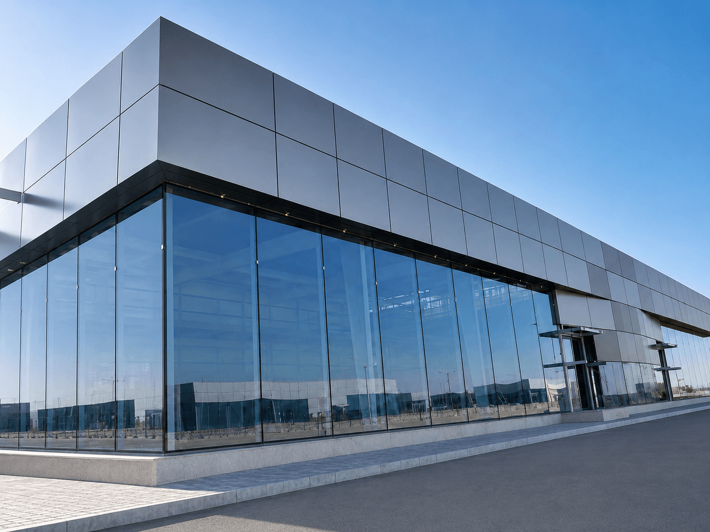 Commercial Curtain Wall & ACP Façade ( ICAD Car Showroom)